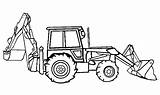 Digger Coloring Pages Backhoe Colouring Grave Drawing Printable Truck Print Sheets Diggers Monster Color Excavator Template Drawings Getdrawings Sketch Son sketch template