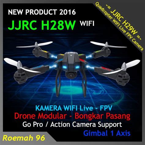 jual drone camera jjrc hw fpv wifi   mp quadcopter modular bongkar pasang support