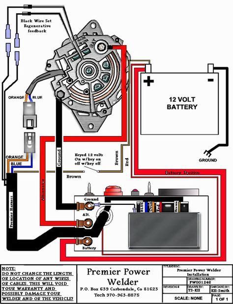 simple alternator welder wiring diagram