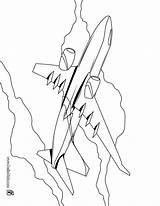 Flugzeug Ausmalen Coloring Hellokids Drucken Farben sketch template