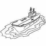 Aircraft Carrier Drawing Navy Ship Getdrawings Kids sketch template