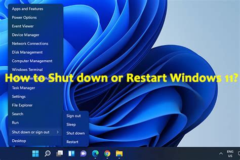 how to shut down or restart your windows 11 computer minitool