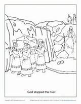 Bible Pages Stones Stopped God Shua Vbs sketch template