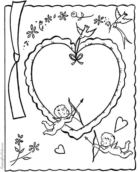 cupid coloring pages  valentine coloring pages valentine