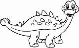 Ankylosaurus Dinosaurus sketch template