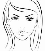 Face Makeup Charts Coloring Blank Template Chart Para Printable Rosto Mac Maquiagem Sketch Make Croqui Maquiar Croquis Outline Do Faces sketch template