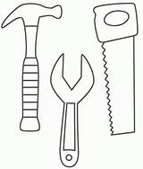 Tools Coloring Pages Construction Doctor Clipart Tool Use Kids These sketch template