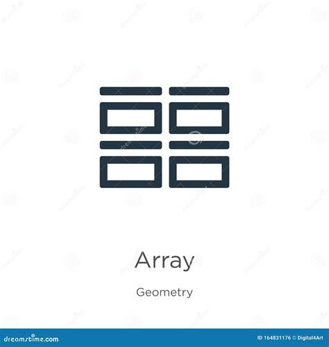 array icon vector isolated  white background logo concept