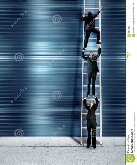 Corporate Ladder Blue Version Royalty Free Stock Image