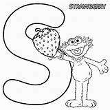 Coloring Zoe Sesame Street Strawberry Pages sketch template