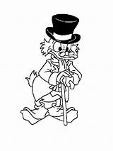 Mcduck Scrooge Coloring Pages Printable sketch template