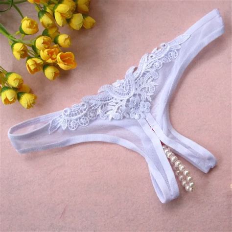 Women Sexy Open Crotch Panties Lace Briefs Underpants Female Lingerie