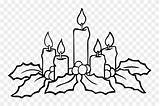 Candles Advent Avvento Adviento Pinclipart Pngfind Clipartkey Garland 323kb sketch template
