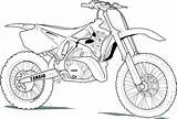 Yamaha Motorbike Motocross Colorings sketch template