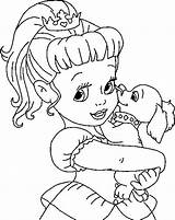 Baby Ariel Coloring Pages Getcolorings Disney sketch template