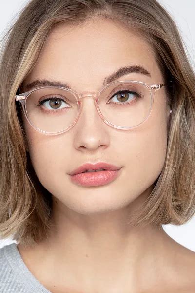 amity round rose gold frame glasses for women eyebuydirect