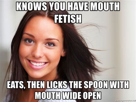 Knows You Have Mouth Fetish Eats Then Licks The Spoon With Mouth Wide