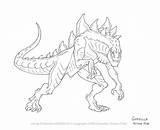 Godzilla Coloring Gigan Pages Drawing Color Vs Easy Printable Sheets Getdrawings Getcolorings Print sketch template