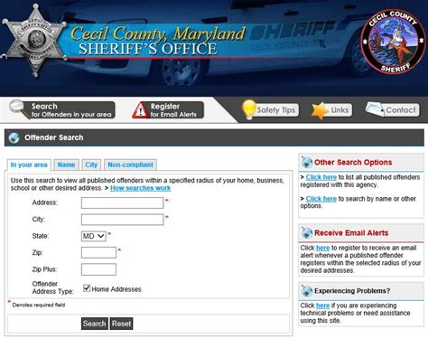 Sex Offender Registry Cecil County