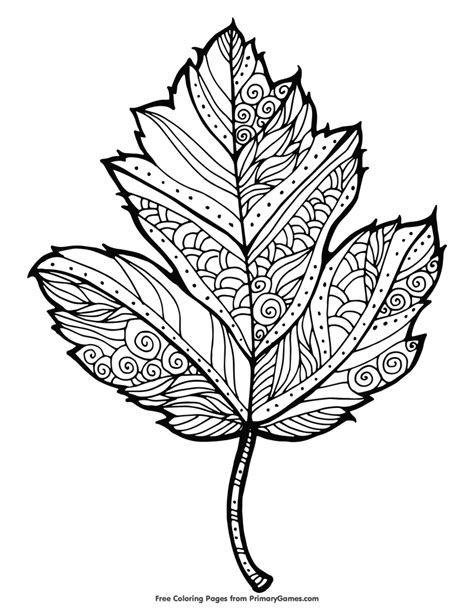 leaf mandala coloring page printable kayleeaxhall