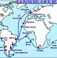 Tamaño de Resultado de imágenes de Darwin y el viaje del Beagle.: 182 x 161. Fuente: histogeomapas.blogspot.com