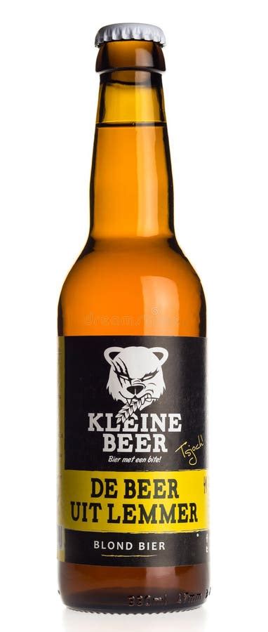 bottle  kleine beer blond beer  white editorial stock photo image  kleine dutch