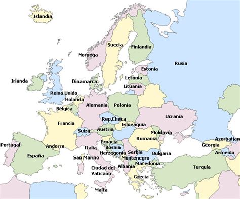 Mapas De Europa Saberia