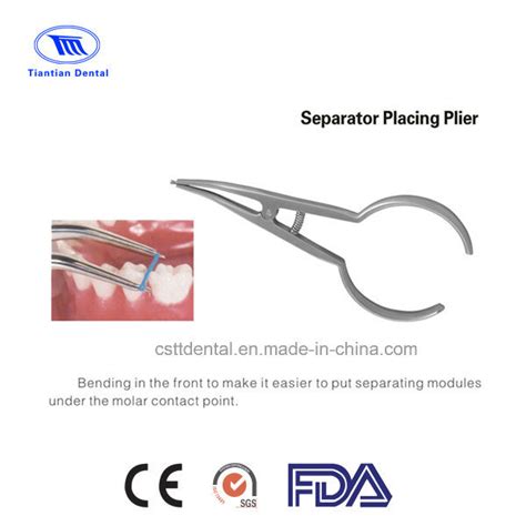 oem dental orthodontic separator placing plier china medical equipment  dental equipment