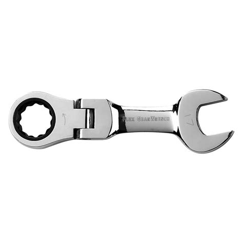 gearwrench  mm stubby flex head combination ratcheting wrench
