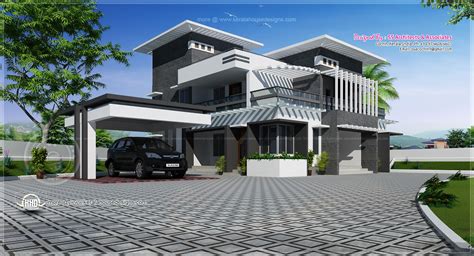 contemporary home design   sqfeet home kerala plans