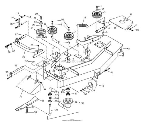 husqvarna zthkw     parts diagram   deck assembly