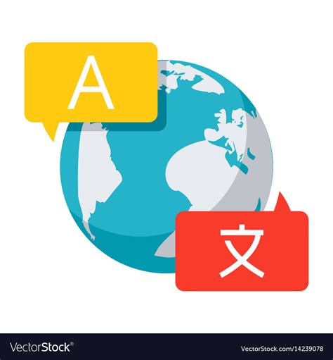 language translation  linguistics icon vector image