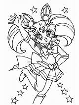 Moon Sailor Coloring Pages Mini Color Popular Library Coloringhome sketch template
