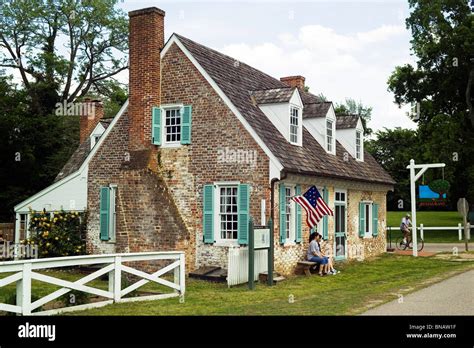 colonial era cole digges house  built   early   stock photo  alamy