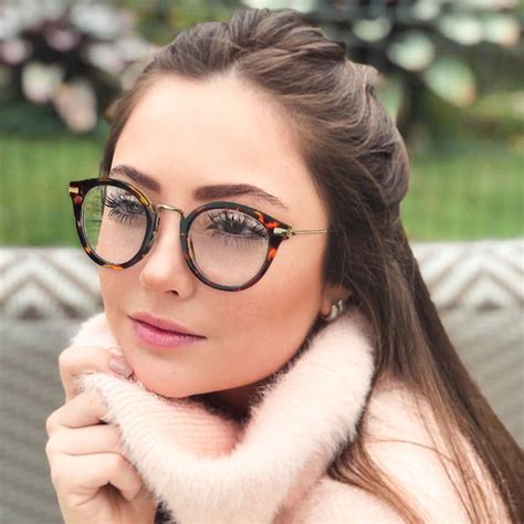 Knotolus Metal Frame Cateye Eyeglasses Vintage Round Style Women