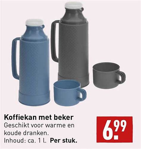 koffiekan met beker aanbieding bij aldi foldersnl