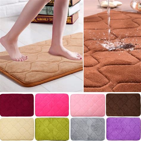 water absorption rug bathroom mat shaggy memory foam bath mat set kitchen door floor mat carpet