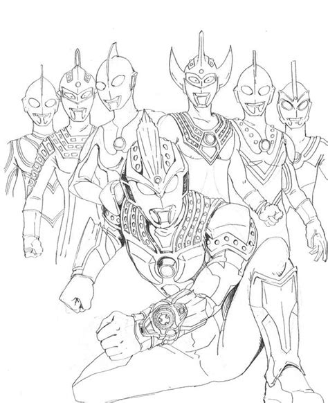 ultraman nexus  colouring pages