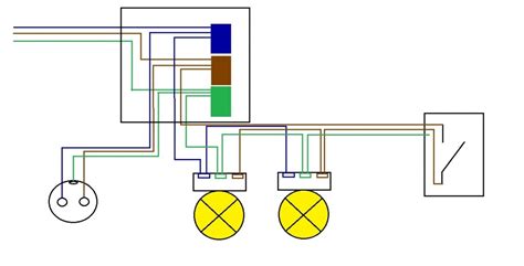 schaltplan wechselschalter mit  lampen wiring diagram