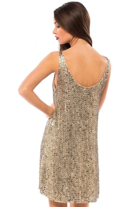 the glamorous mlv nina sequin dress is embellished with antiqued