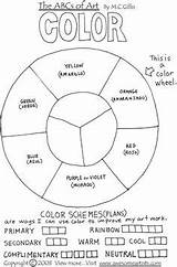 Color Wheel sketch template