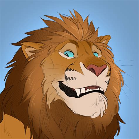 lion headshot   anthro furry furry art art inspiration