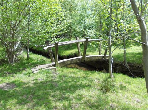 beautiful wooden bridge   river  neil theasby geograph britain  ireland