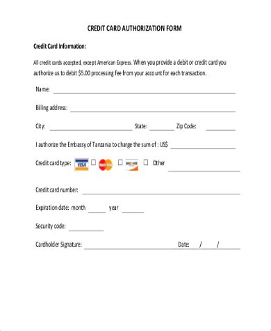 credit card authorization form template word charlotte clergy coalition