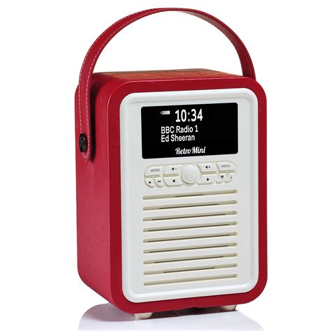 vq portable retro mini dab  dab digital radio  fm bluetooth aux usb alarm clock
