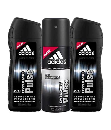 adidas dynamic pulse  shower gel mlx  deodorant mlx  men buy