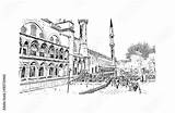 Istanbul Mosque sketch template