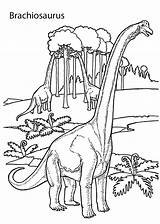 Coloring Dinosaur Pages Kids Brachiosaurus Realistic Dinosaurs Printable Jurassic Park Color Colouring Book Sheets Adult Kid Drawing Lego Land 4kids sketch template