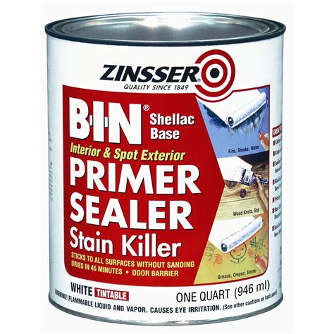 zinsser   quart    shellac base primer sealer na ebay