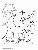 Dinosaur Coloring Triceratops Dinosaurs Print Pages Colouring Face Printable Sheets Horns Sheet His Color Gif Three Library Clipart Popular Choose sketch template